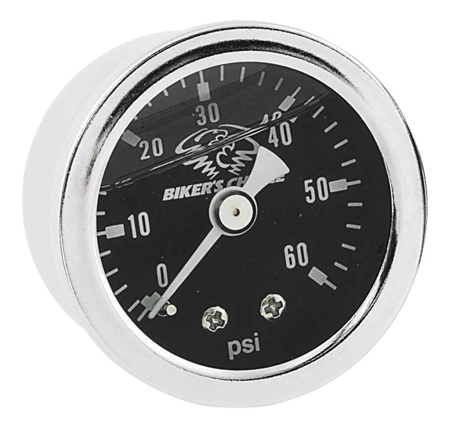 Biker's Choice Liquid Filled Oil Pressure Gauge