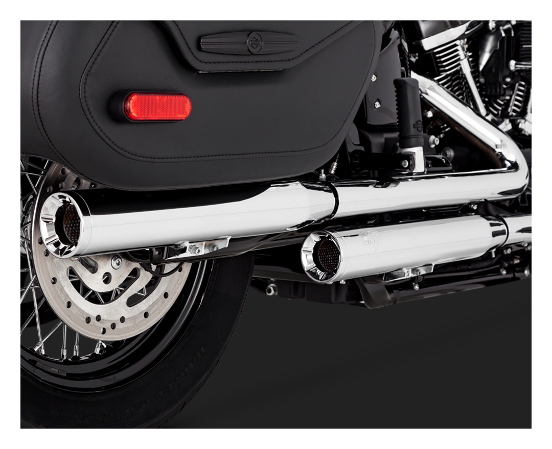 Vance & Hines PCX Eliminator 300 Slip-On Mufflers For Harley Heritage / Deluxe 2018-2024 - Image 3