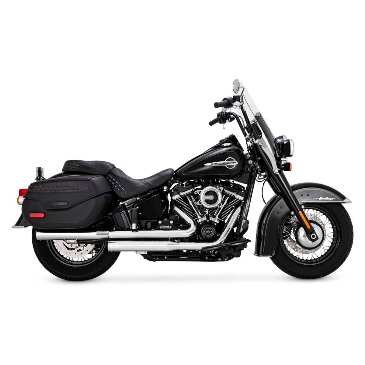Vance & Hines PCX Eliminator 300 Slip-On Mufflers For Harley Heritage / Deluxe 2018-2024