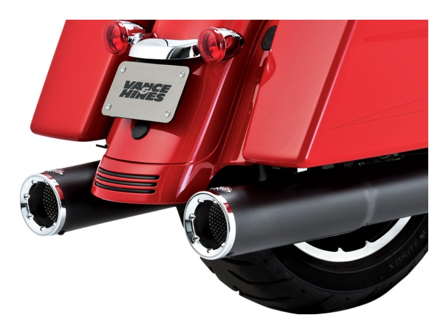 Vance & Hines 4 1/2" Hi-Output Slip-On Mufflers For Harley Touring 2017-2026 - Image 2