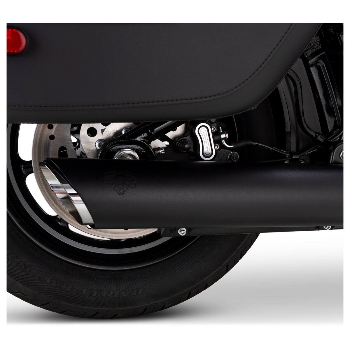 Vance & Hines 4" Round Twin Slash Slip-On Muffler For Harley Softail 2025-2026