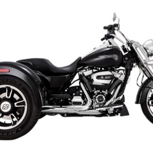 Vance & Hines Twin Slash Round Slip-On Mufflers For Harley Freewheeler / Road Glide 3 2017-2026
