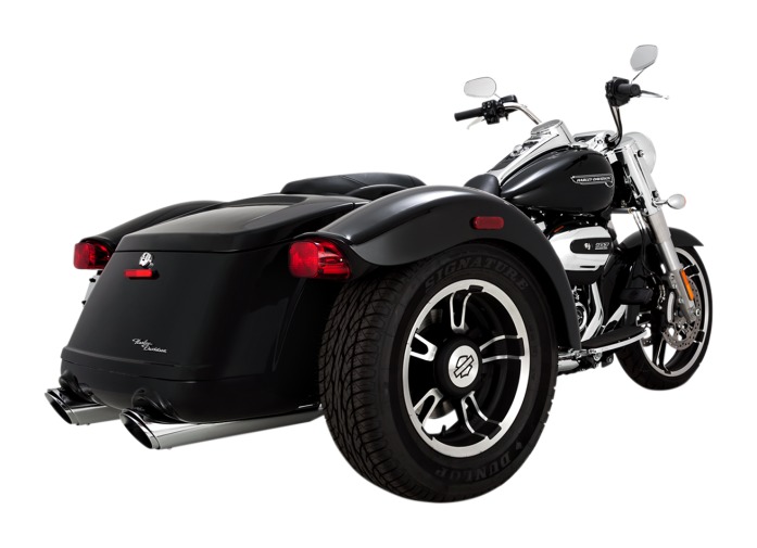 Vance & Hines Twin Slash Round Slip-On Mufflers For Harley Freewheeler / Road Glide 3 2017-2026 - Image 3