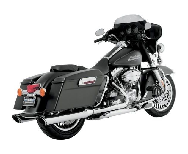 Vance & Hines 4" Round Twin Slash Slip-On Mufflers For Harley Touring 2017-2026 - Image 3