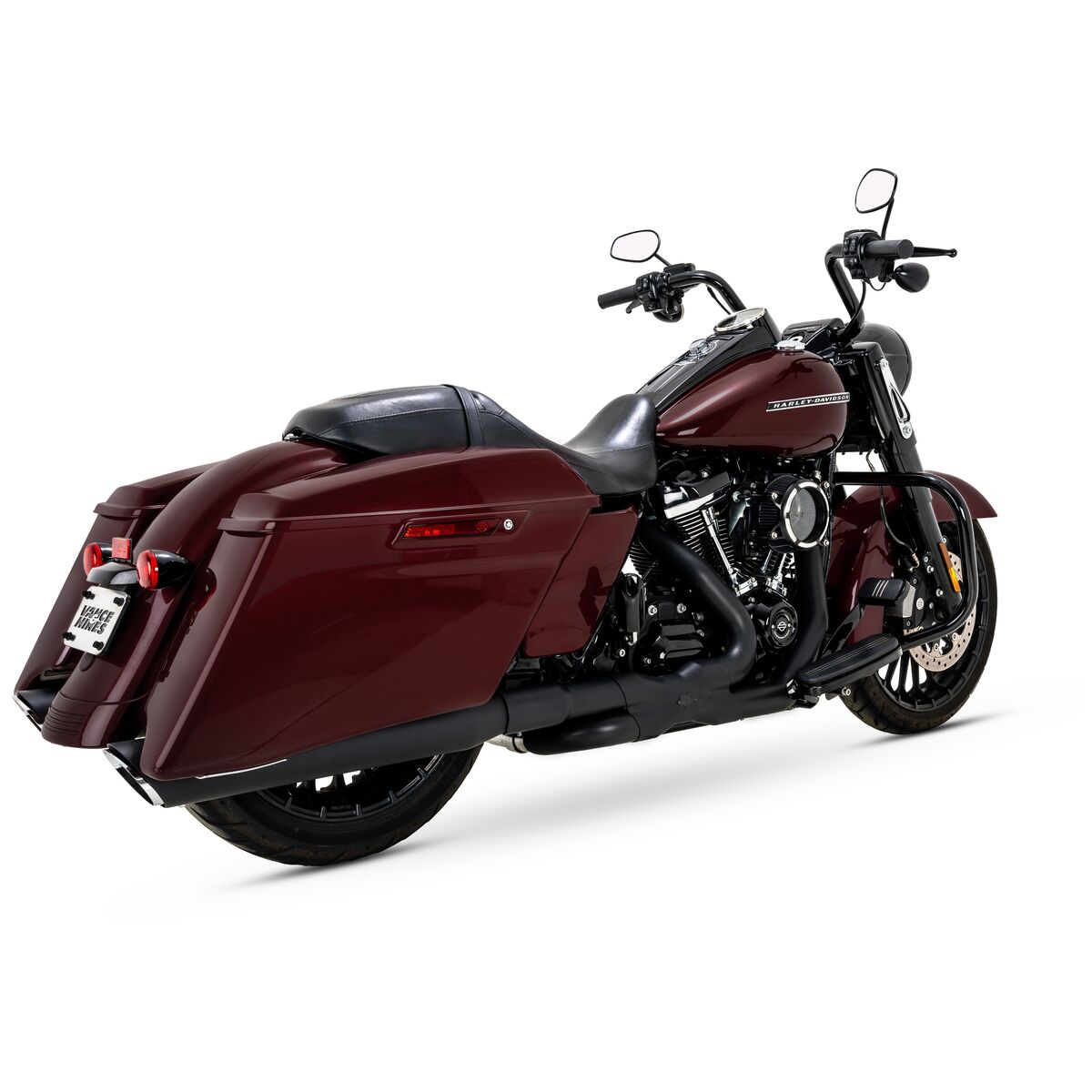 Vance & Hines 4" Round Twin Slash Slip-On Mufflers For Harley Touring 2017-2026